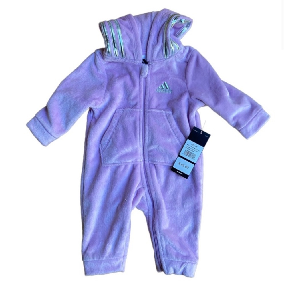 Adidas Baby Girl Onesie Hoodie 3 Mo NWT